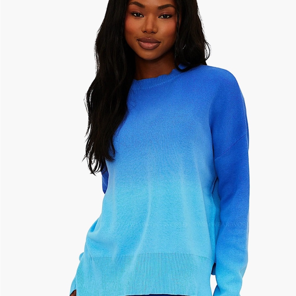 Beach Riot Callie Sweater in Blue Ombré sz M NWT